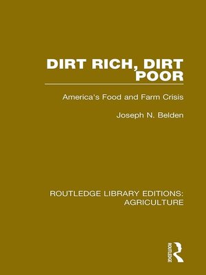 cover image of Dirt Rich, Dirt Poor